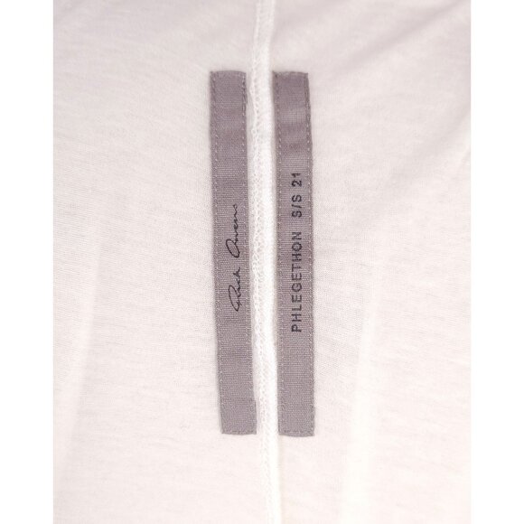 Rick Owens Basic SS T-Shirt M Mens Milk Phlegethon S/S 21 - Picture 10 of 13